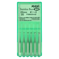 Wiertło Stainless Burs Hard 6 szt Mani 22 mm_#1-6.webp