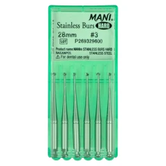 Wiertło Stainless Burs Hard 6 szt Mani 28 mm_#3.webp