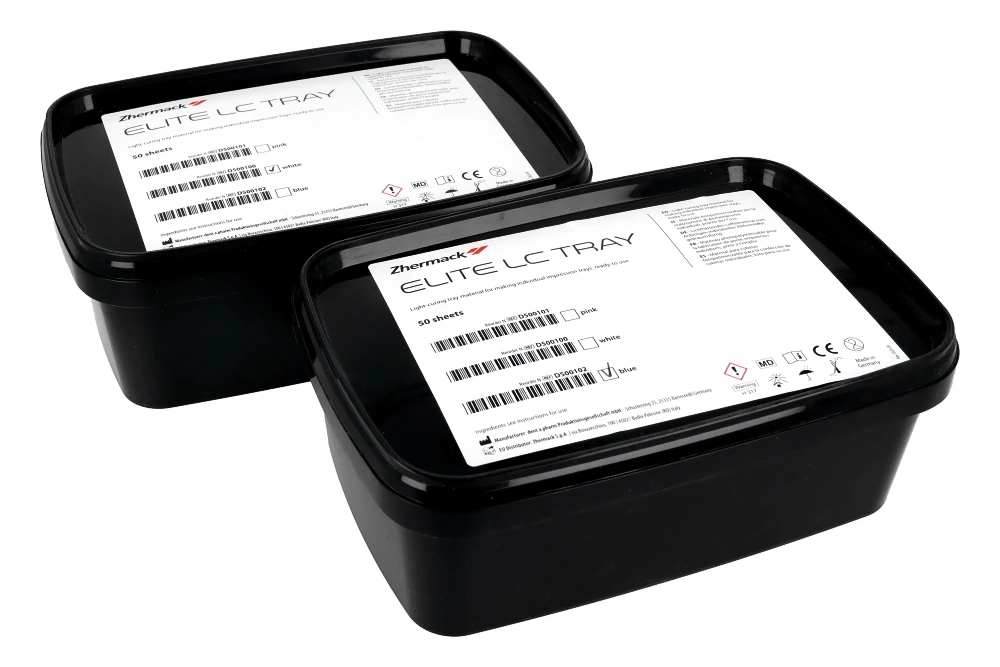 Elite LC Tray 50 szt. Zhermack - white REF D500100 - 53699_5_poziom.webp