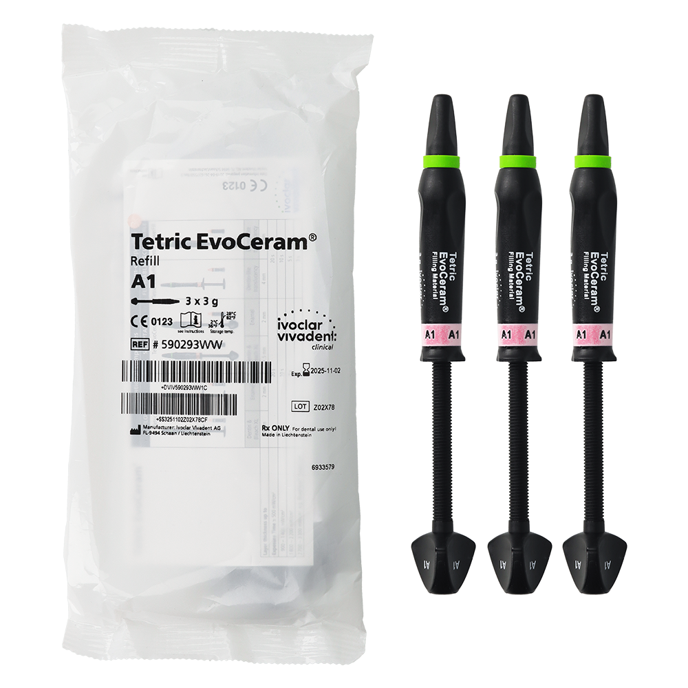 Ivoclar Vivadent Tetric EvoCeram Compules - A2 Dentin - 20/Bx (0.2g Each) - 637356